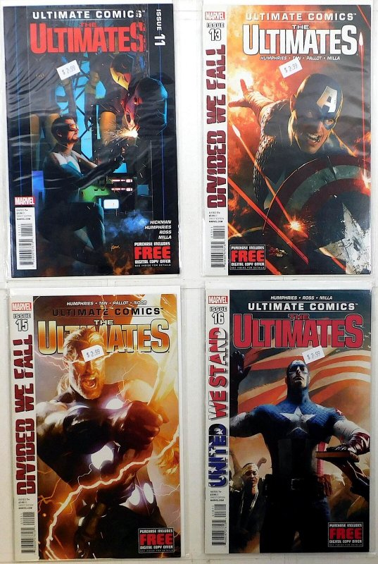 Ultimate Ultimates Lot of 4 #11, 13, 15, 16 (2012) Marvel Captain America Comics