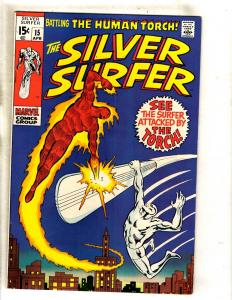 Silver Surfer # 15 VF/NM Marvel Comic Book Stan Lee Galactus Fantastic Four FM3