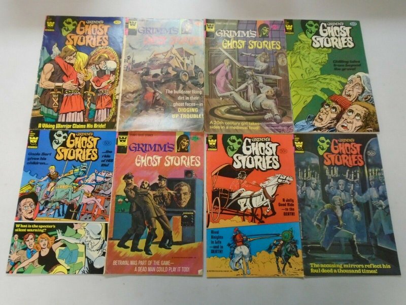 Whitman Horror Grimm's Ghost Stories lot 8 different issues avg 5.0 VG FN