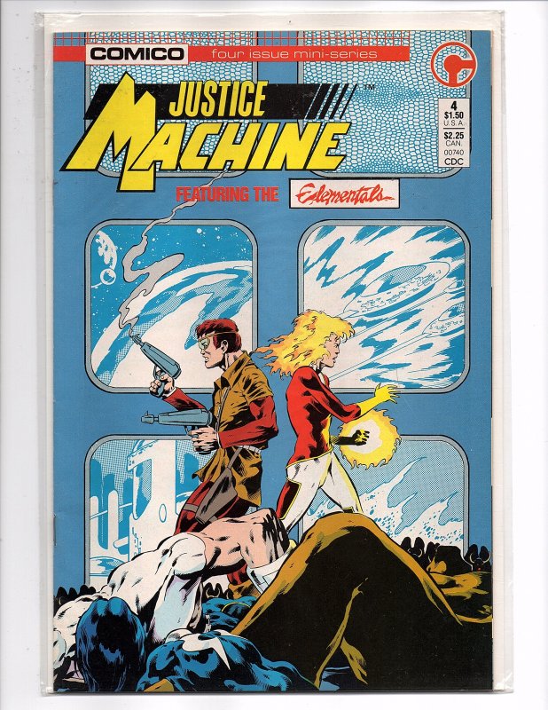 Comico Comics (1986) Justice Machine Featuring The Elementals #4