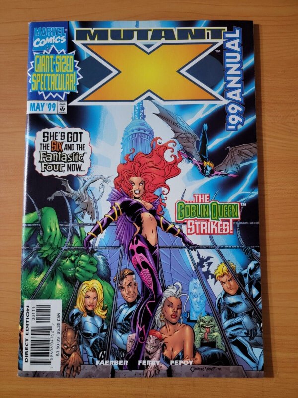 Mutant X Annual '99 #1 Direct Market Edition ~ NEAR MINT NM ~ 1999 Marvel Comics