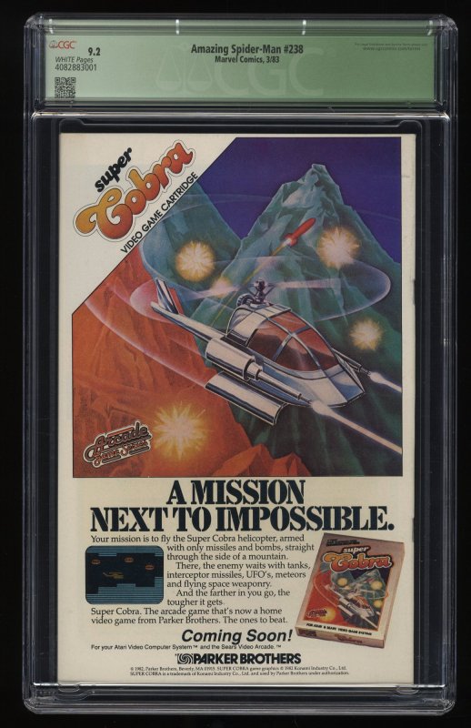 Amazing Spider-Man #238 CGC NM- 9.2 (Qualified)