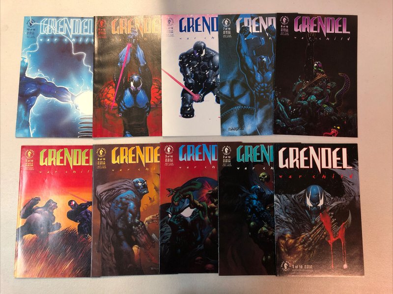 Grendel War Child (1992) #1-10 (VF/NM) Complete Set Run Matt Wagner Dark Horse