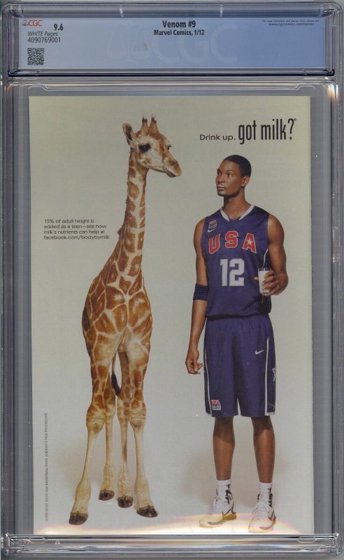 VENOM #9 CGC 9.6 