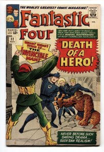 FANTASTIC FOUR #32 comic book 1964-MARVEL-JACK KIRBY-DEATH OF A HERO-fn-