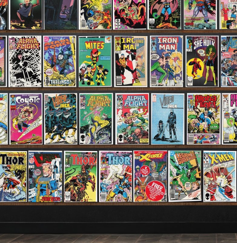 Huge Lot 140+ Comics with Alpha Flight, Thor, Fantastic Four & More!