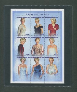 Princess Diana Royal Gown Commemorative Stamp Sheet  1998