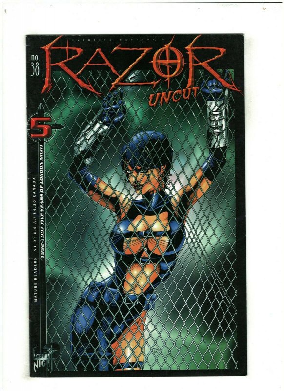 Razor Uncut #38 VG/FN 5.0 London Night Comics 1997