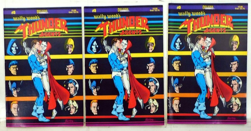 Wally Wood's T.H.U.N.D.E.R. Agents Lot of 3 #3 x3 1985 Deluxe 1st Print Comics