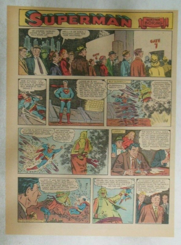 Superman Sunday Page #922 by Wayne Boring from 6/30/1957 Size ~11 x 15 inches