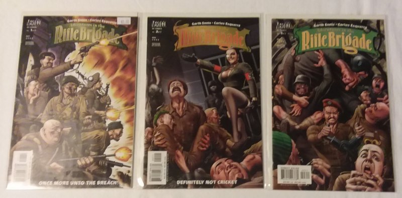 Adventures in the Rifle Brigade #1-3 (complete set) Ennis, Ezquerra