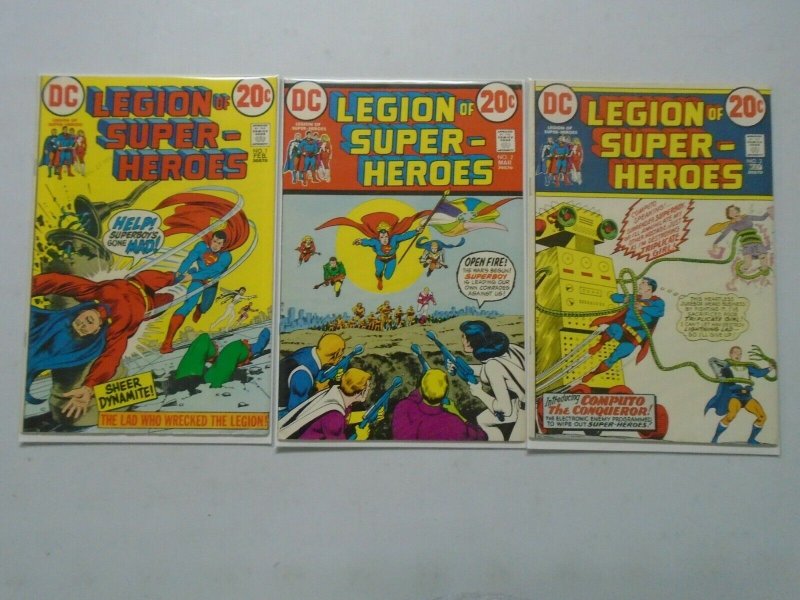 Legion of Super-Heroes #1-3 6.0 FN (1973 1st Series)