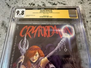 Cry For Dawn # 3 CGC Graded 9.8 Comic Book Signed 2X Linsner JSA Authentic JH25