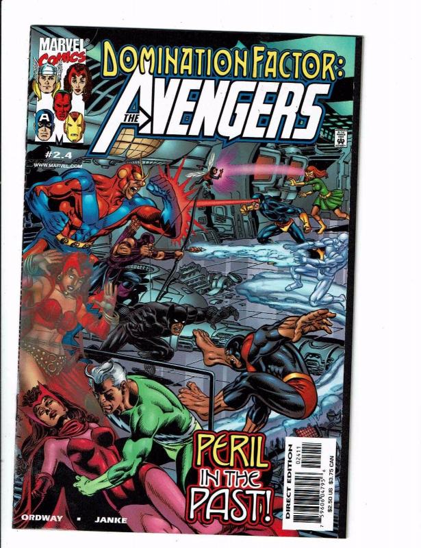 Lot Of 3 Avengers Domination Factor Marvel Comic Books # 1.2 2.4 3.6 Hulk BH5