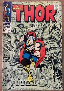 Thor #154 (1968) Silver Age Marvel Jack Kirby 1st Mangog GD/VG- JJ341