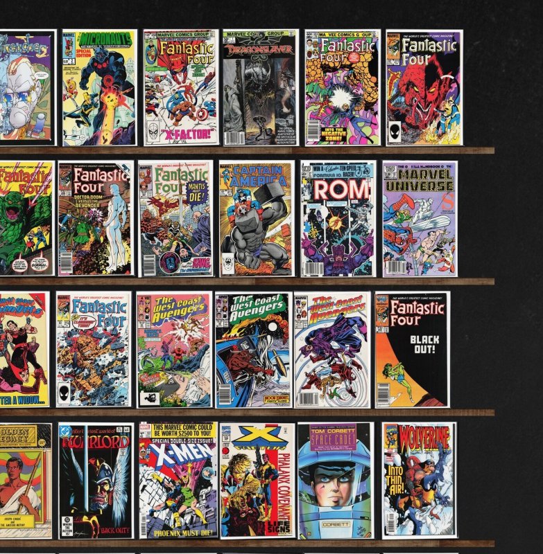 Huge Lot 140+ Comics with Fantastic Four, West Coast Avengers & More!