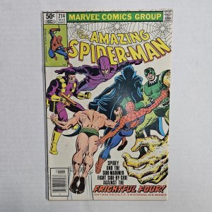 Amazing Spider-Man #214, Frightful Four Appearance, 1981, Marvel FN