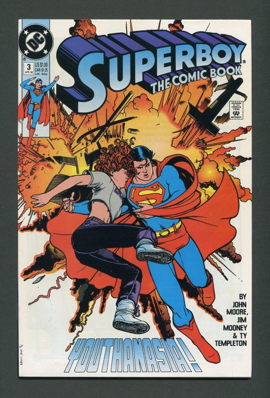 Superboy #3 (2nd Series) / 9.2 NM- - 9.4 NM   April 1990