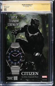 All Out Avengers (2022) # 1 (CGC SS 9.2) Signed Greg Land  Marvel Comics Variant