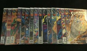 SUPERMAN: THE MAN OF STEEL Fifty Issues in VF- to VFNM Condition