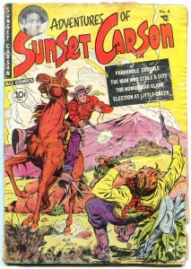 Sunset Carson #4 1951 Kit Carson Keats Petree Golden Age g-