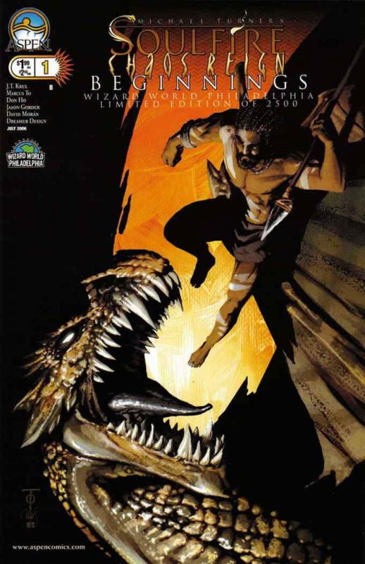 Soulfire: Chaos Reign: Beginnings #1B VF/NM; Aspen | save on shipping - details