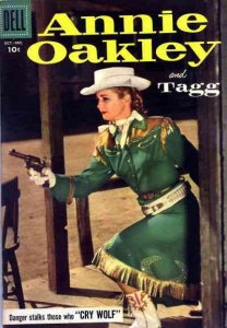 Annie Oakley and Tagg #13 FAIR ; Dell | low grade comic October 1957 photo cover