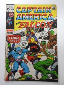Captain America #134  (1971) They Call Him Stone-Face! Solid VG Condition!