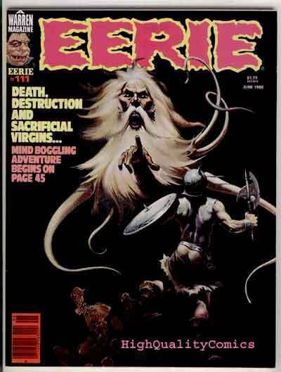 EERIE #111, VF, Mac Tavish, Ken Kelly, Death, 1980, more Warren in store