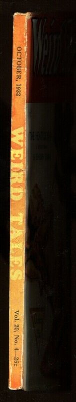 Weird Tales 10/1932-Horror-MARGARET BRUNDAGE cover-Pulp Magazine