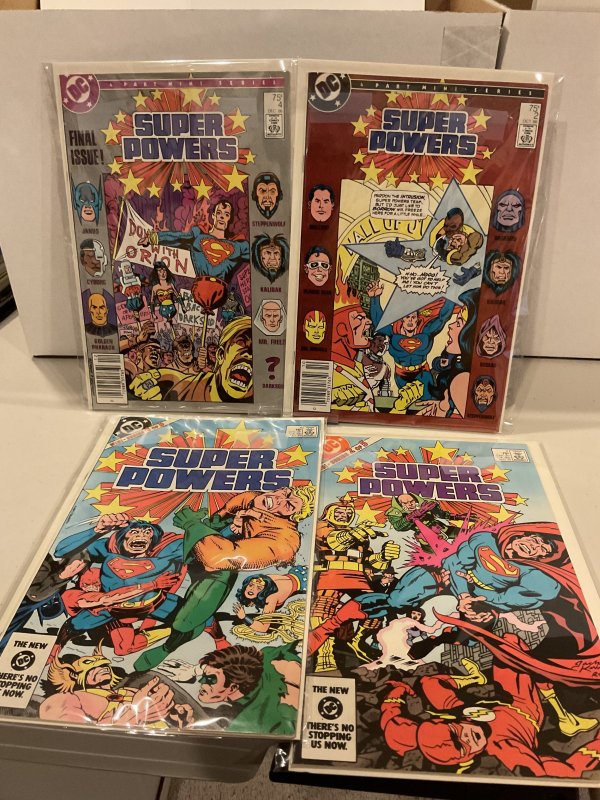 Super Powers Two Mini-Series Set Vol 1 (1984) and Vol 3 (1986)  9 comics  VF!
