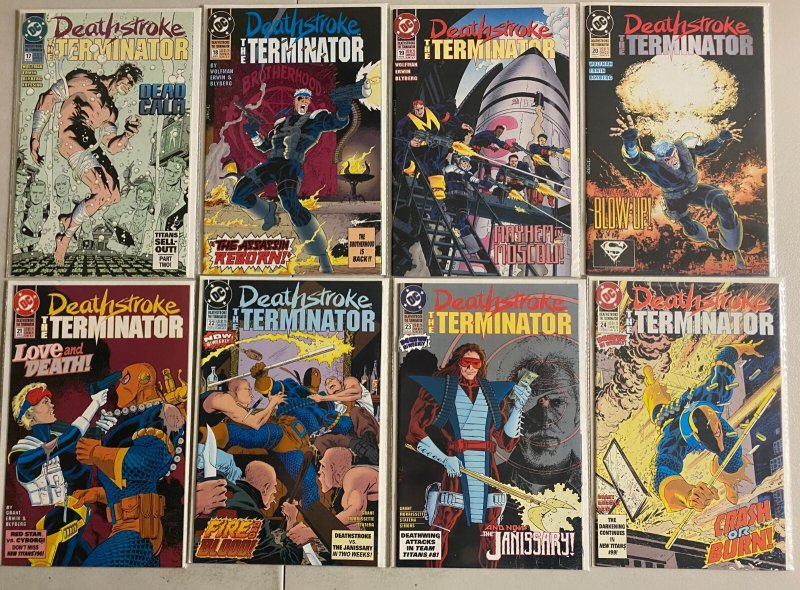 Deathstroke the Terminator lot #1-30 + Annual DC (8 VF) 31 diff (1991 to 1993)