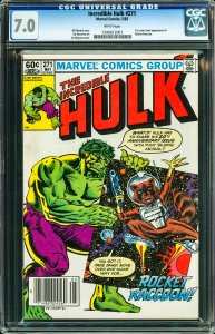 The Incredible Hulk #271 (1982) CGC Graded 7.0 - 1st app of Rocket Raccoon