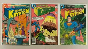 World of Krypton set from:#1-3 1st Series all 3 different books 6.0 FN (1979)