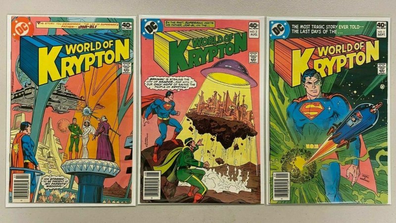 World of Krypton set from:#1-3 1st Series all 3 different books 6.0 FN (1979)