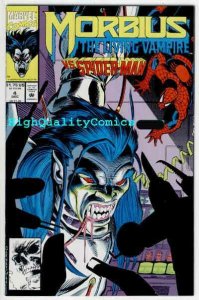 MORBIUS the Living VAMPIRE #1 2 3 4, NM+, Spider-man, Fangs, Web, w/ poster 1992