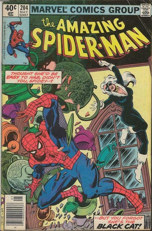 Amazing Spiderman #204 ORIGINAL Vintage 1980 Marvel Comics 3rd App Black  Cat | Comic Books - Bronze Age, Marvel / HipComic