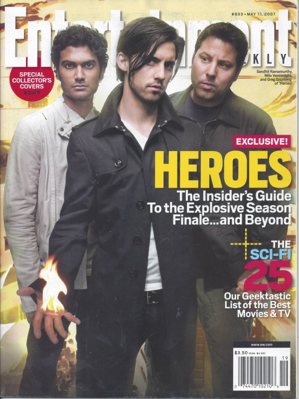 ENTERTAINMENT WEEKLY HEROES BUNDLE - 5 SPECIAL COLLECTOR'S COVERS 2007