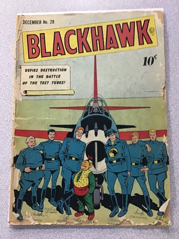 Blackhawk #28 (1949) RARE! great Golden Age!