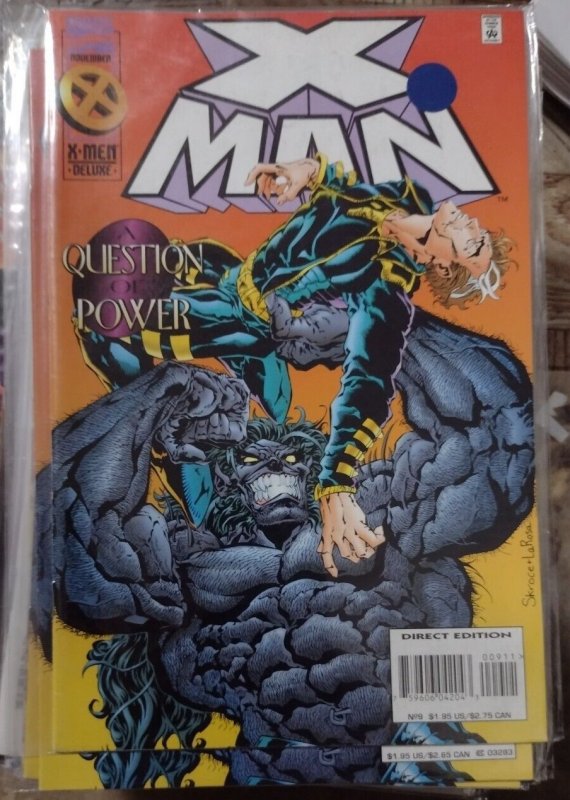 X-MAN #9 1995 MARVEL DISNEY  AOA NATE GRAY  DARK BEAST 