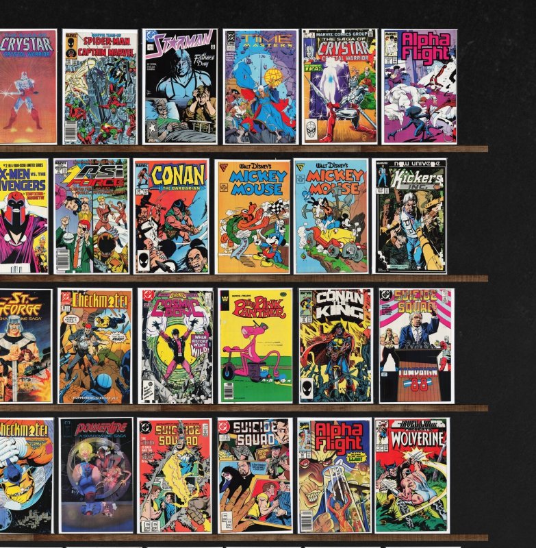 Huge Lot 150+ Comics with Alpha Flight, The Avengers, Rom & More!