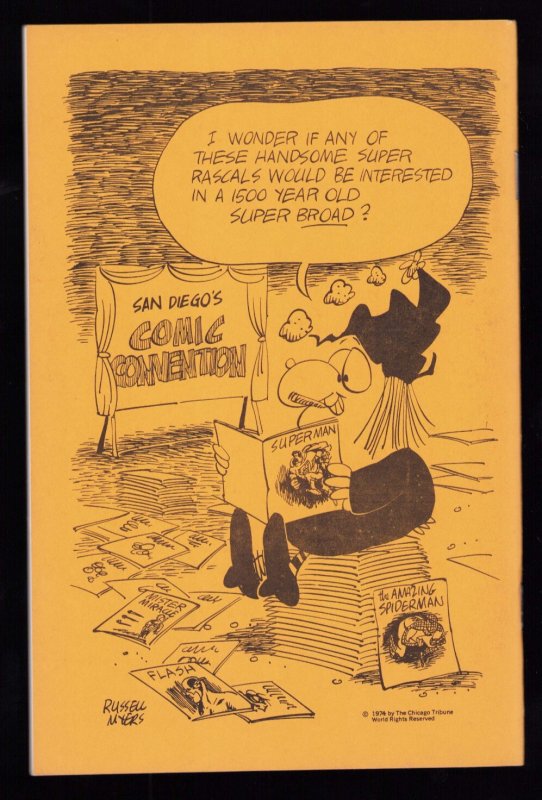 San Diego Comic Con Program 1974 - Milton Caniff & Russell Myers Covers (8.0)