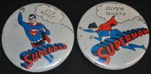 Superdad & Supermom Pins 3 National Periodicals - DC Comics (1967) ITB WH