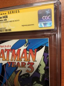 Batman #438 (CGC SS9.8) Double Signed  By Pat Broderick And George Perez