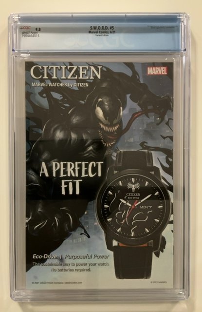 S.W.O.R.D. #5 Variant Edition CGC 9.8