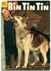 Rin Tin Tin #7 1955-Dell-photo cover- German Shepherd G/VG