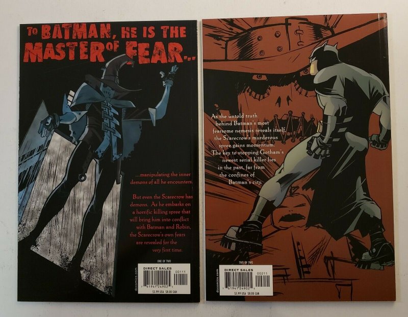 BATMAN SCARECROW YEAR ONE #1-2 COMPLETE SET DC 2005  PRESTIGE FORMAT NM