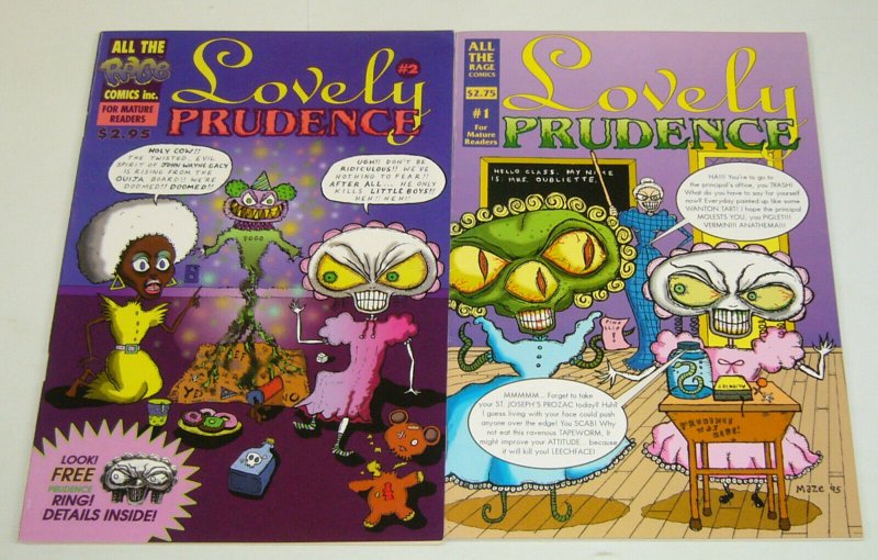 Lovely Prudence #1-2 VF/NM complete series - maze - all the rage comics set lot