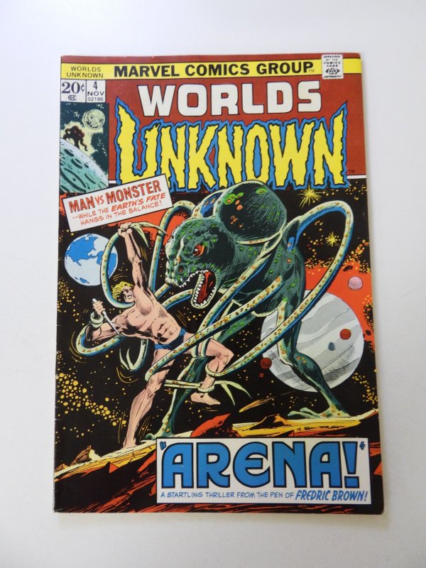 Worlds Unknown #4 (1973) FN+ condition