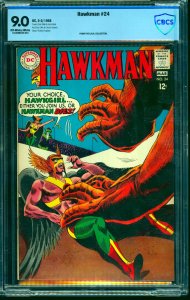 Hawkman #24 CBCS VF/NM 9.0 Off White to White DC Comics